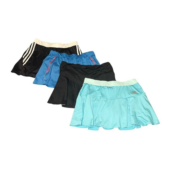 Lot of 4 Women’s Skorts Size Small Adidas & Yonex Athletic Tennis Running A - Picture 1 of 5